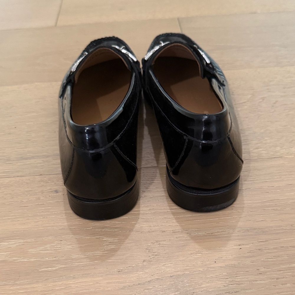 Black Loafers with Silver Charm Detail - Picture 5 of 6